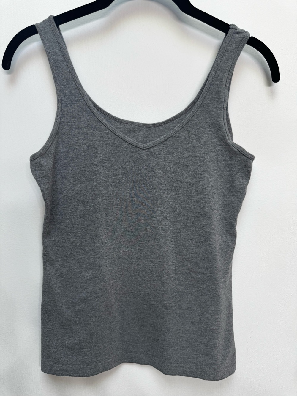 Felina Gray V-Neck Cotton-Blend Tank